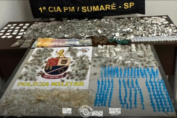 Polícia Militar prende indivíduo por tráfico de drogas em Sumare